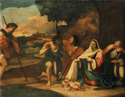 Anbetung der Hirten (vor der Konservierung) von Sebastiano del Piombo